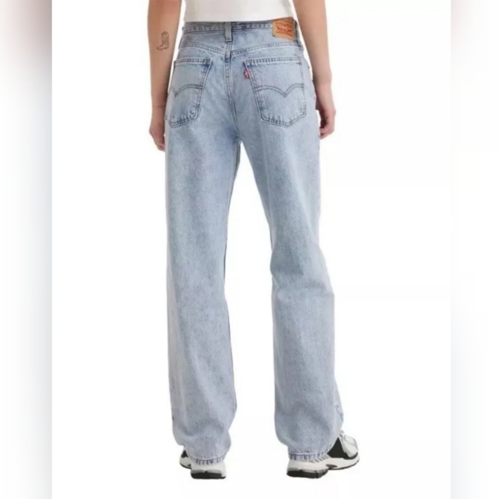 Levi's Women’s Low Pro Straight Leg Blue Jeans Light Wash Cotton Size 30 NWT - Picture 4 of 14